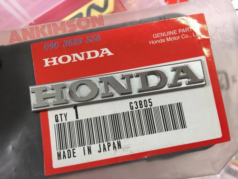 Tem HONDA Nhôm Nổi 